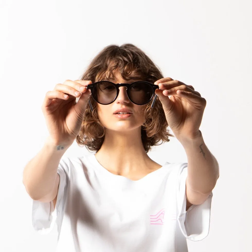 Sale 'Ascetic' Sunglasses - Black Sunglasses