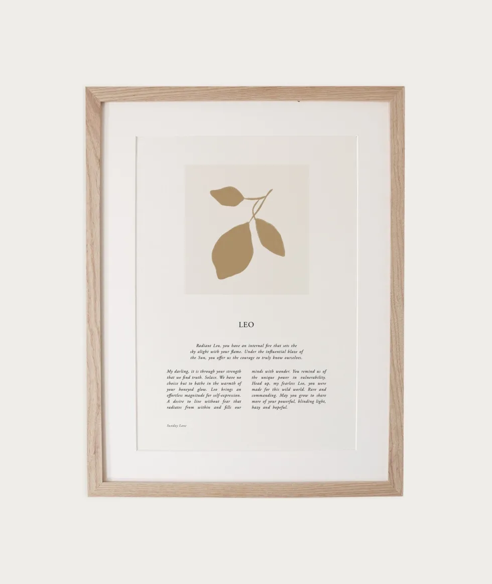 Hot Zodiac A4 Print - Leo 04 Books & Art|Home & Living