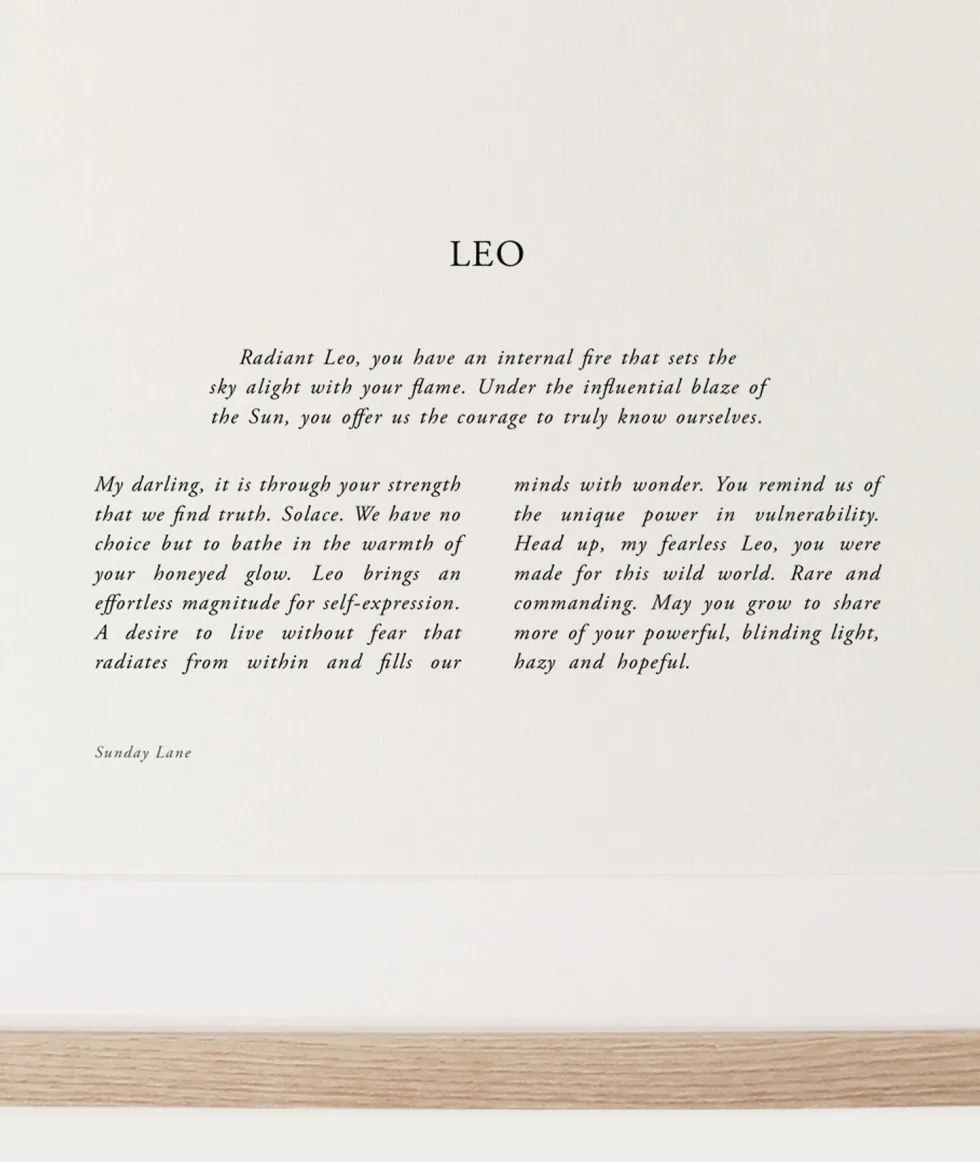 Hot Zodiac A4 Print - Leo 04 Books & Art|Home & Living