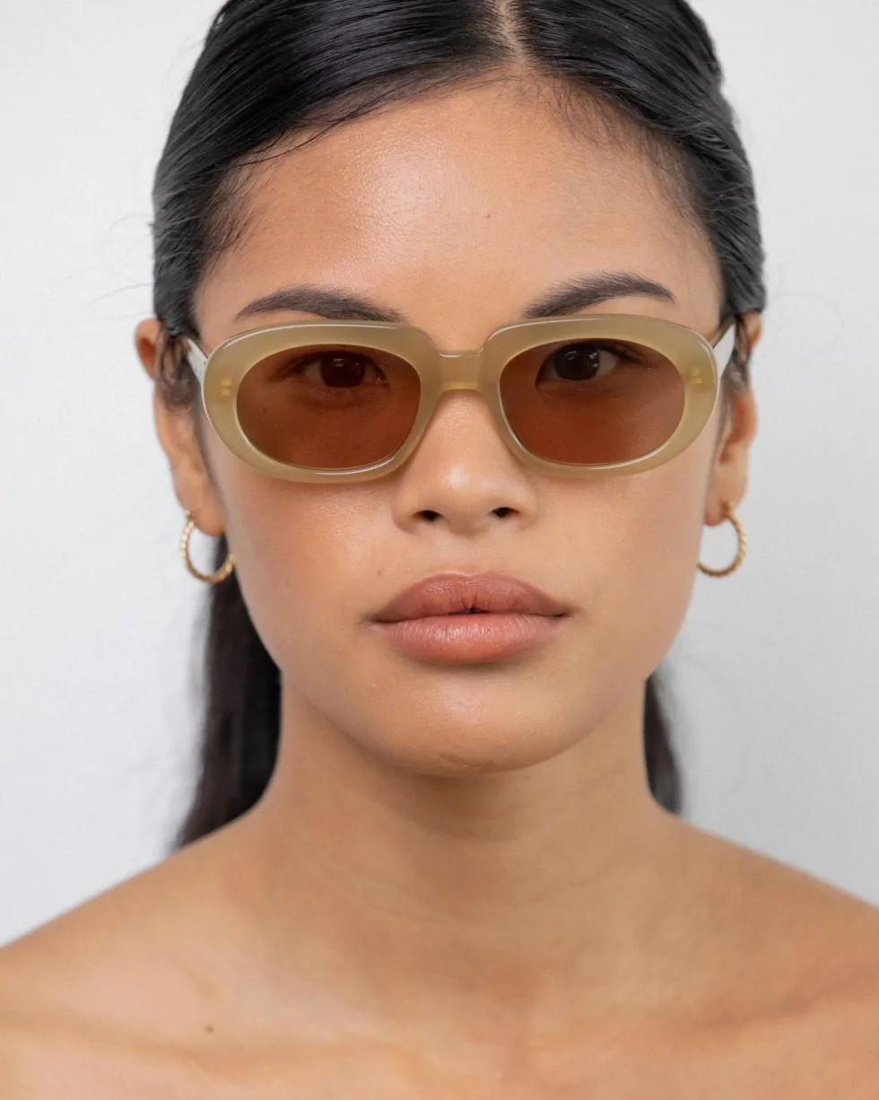 Fashion 'Riviera' Sunglasses - Olive Sunglasses