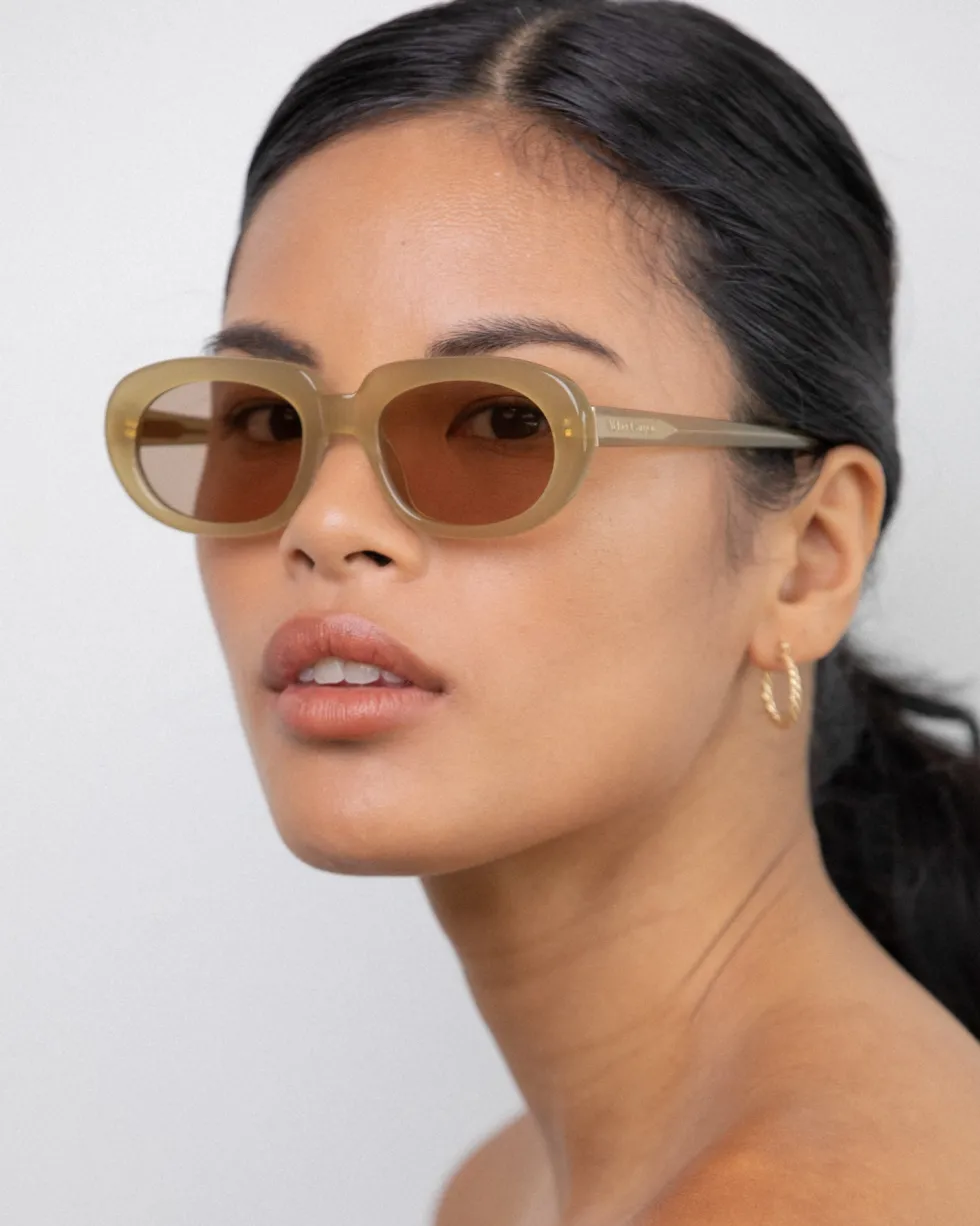 Fashion 'Riviera' Sunglasses - Olive Sunglasses