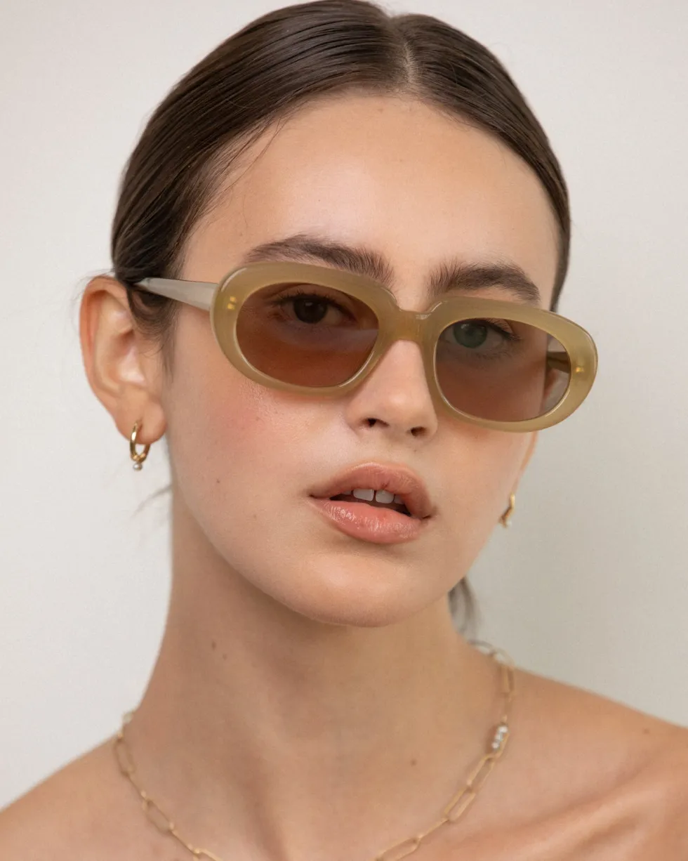 Fashion 'Riviera' Sunglasses - Olive Sunglasses