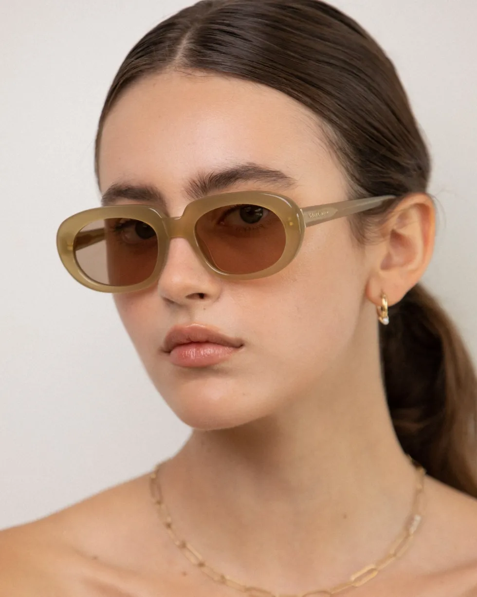 Fashion 'Riviera' Sunglasses - Olive Sunglasses
