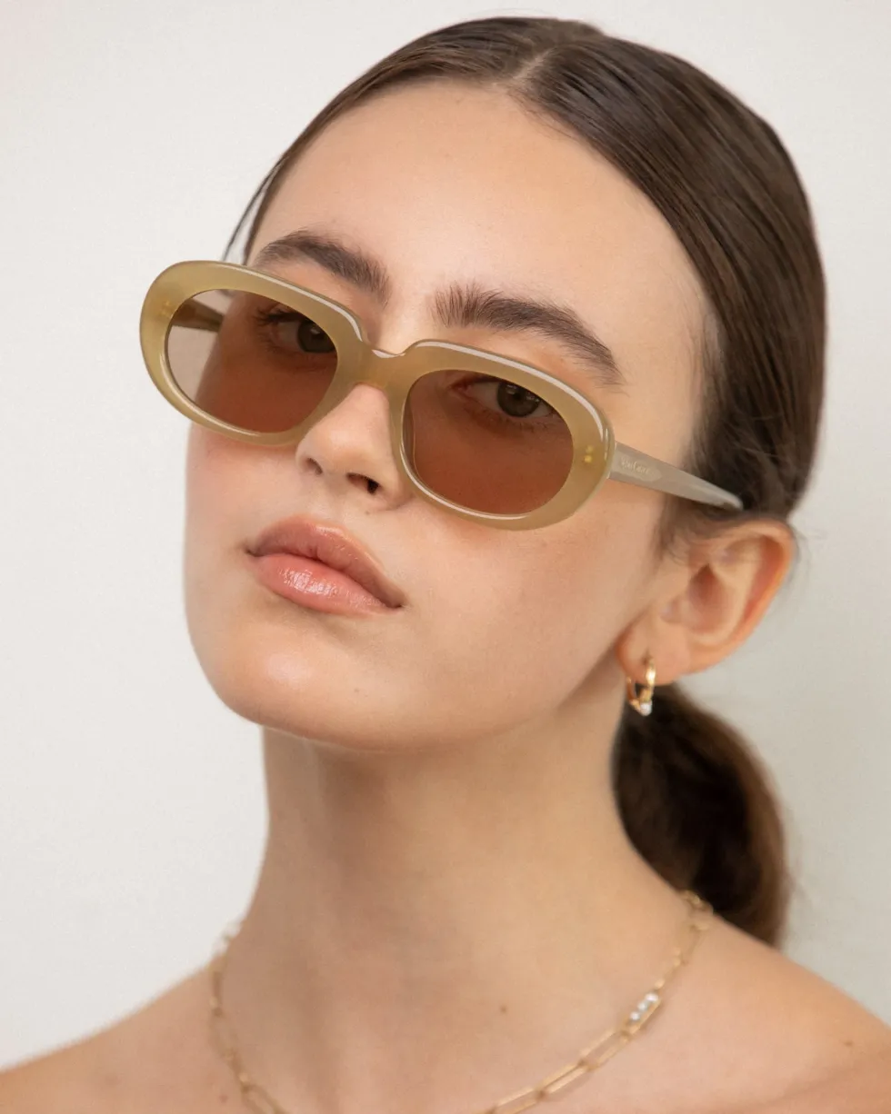 Fashion 'Riviera' Sunglasses - Olive Sunglasses
