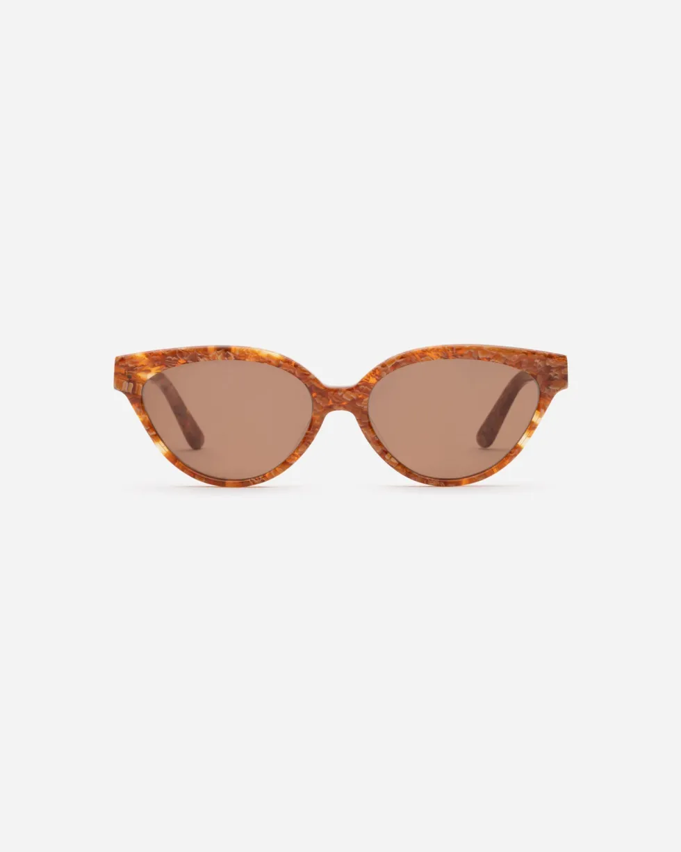 Hot 'Beat Generation' Sunglasses - Amber Tort Sunglasses