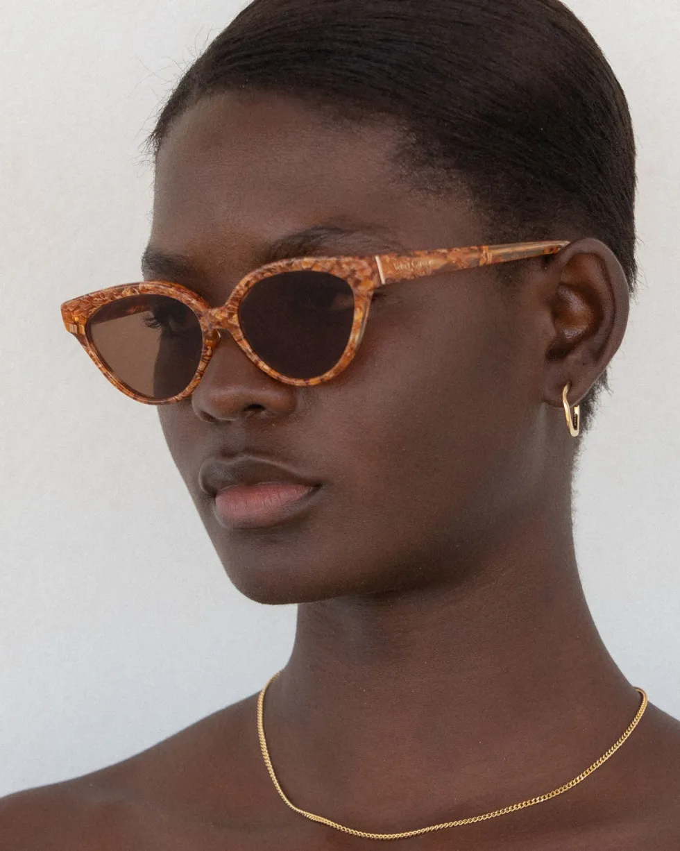 Hot 'Beat Generation' Sunglasses - Amber Tort Sunglasses