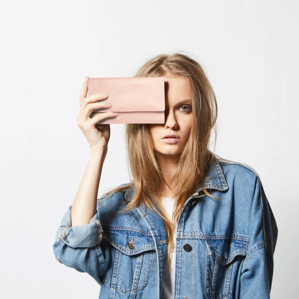Clearance 'Audrey' Wallet - Dusty Pink Wallets