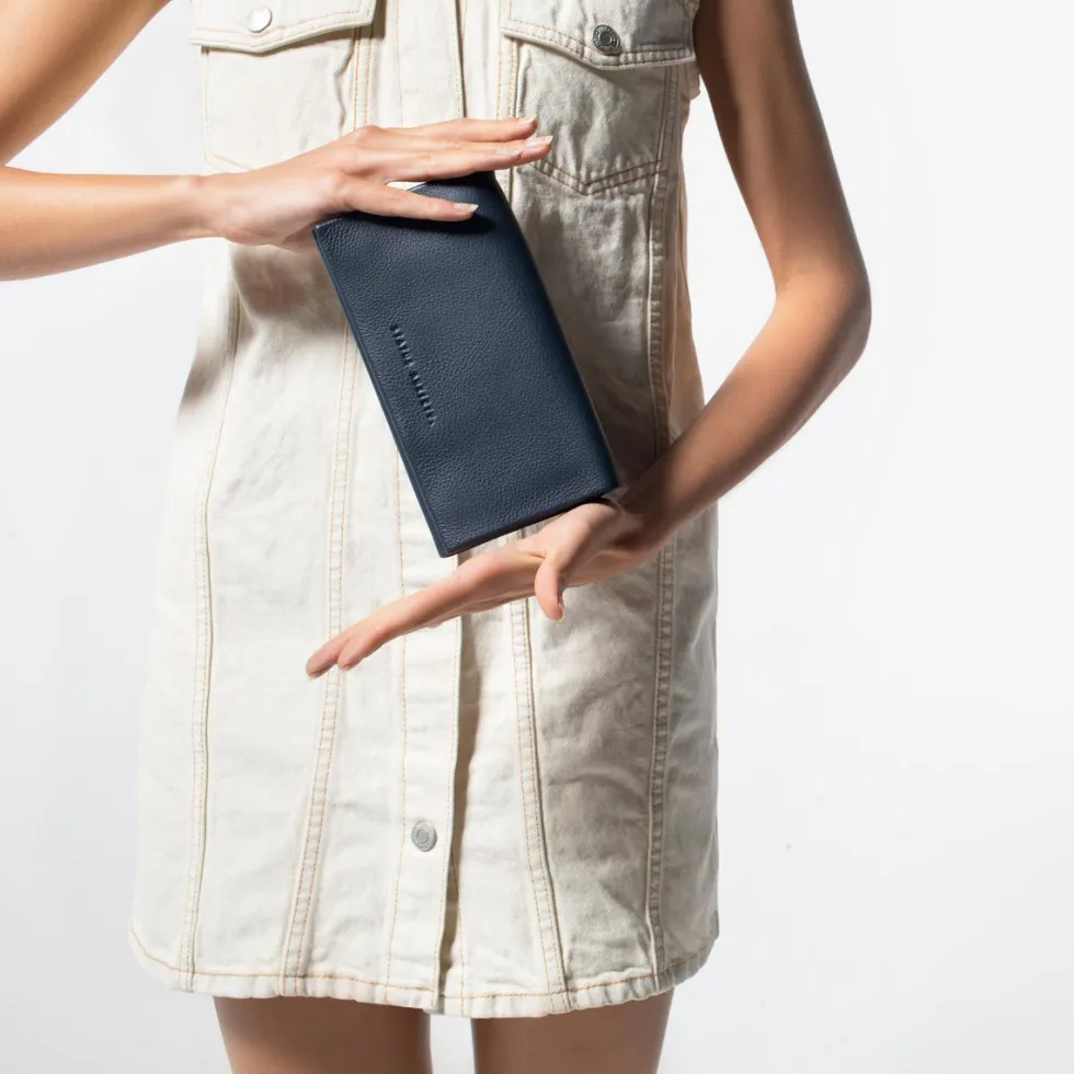Best 'Nevermind' Wallet - Navy Blue Wallets