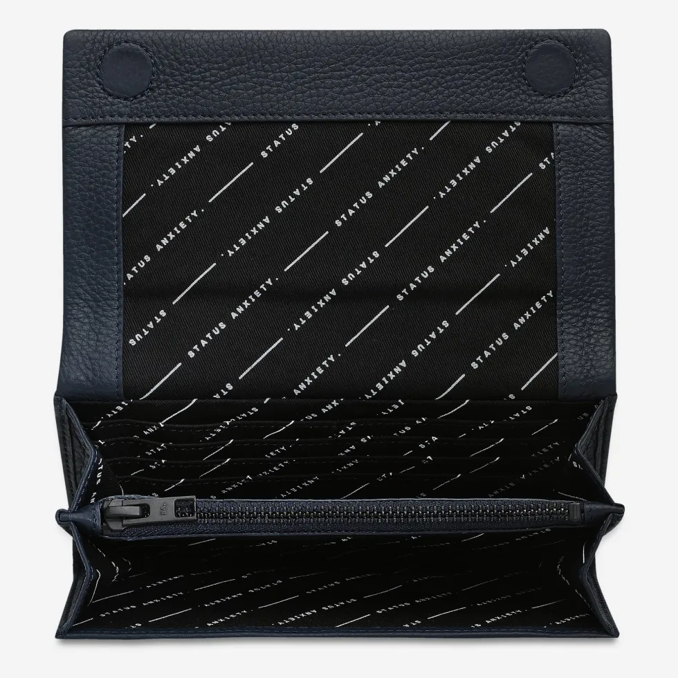 Best 'Nevermind' Wallet - Navy Blue Wallets