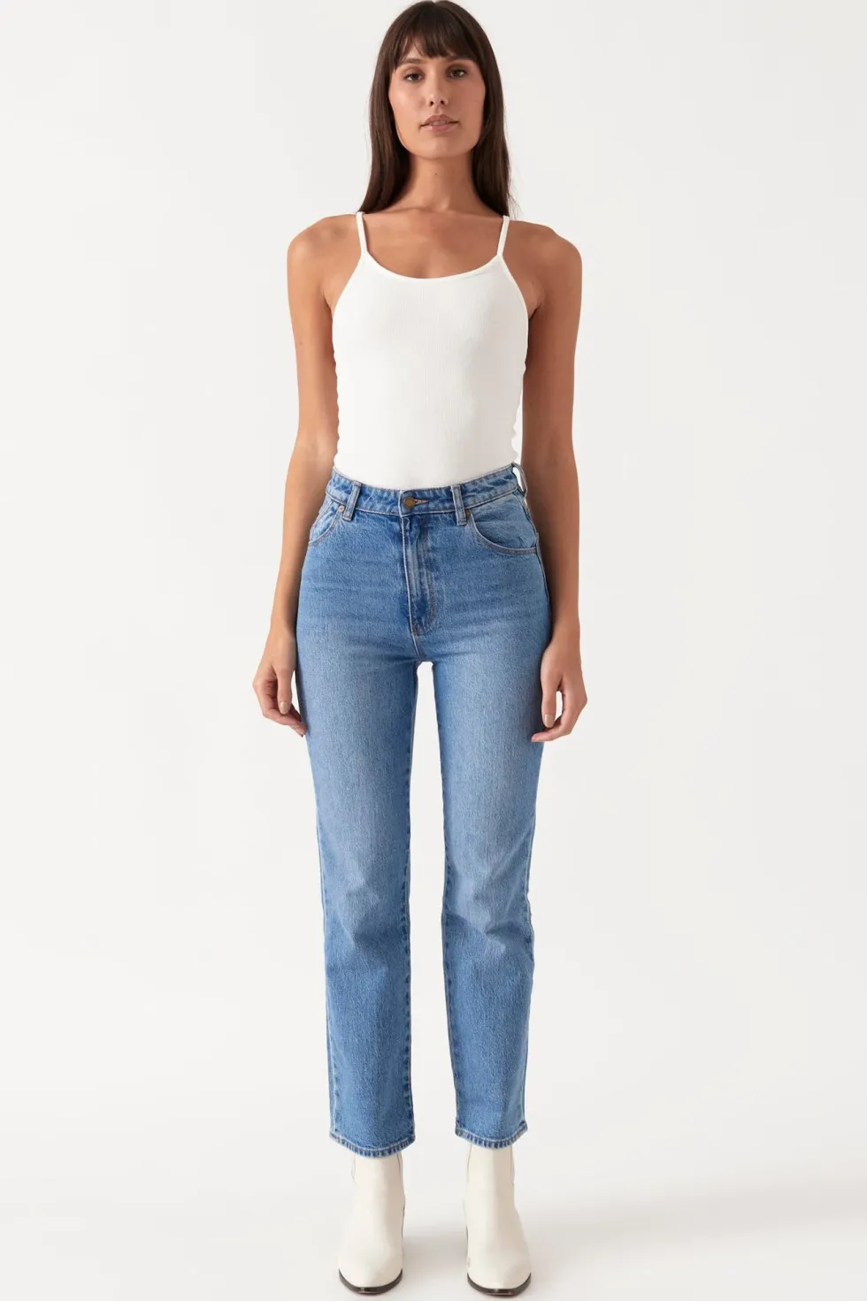 Online Rolla's 'Original Straight' - Brad Blue Denim