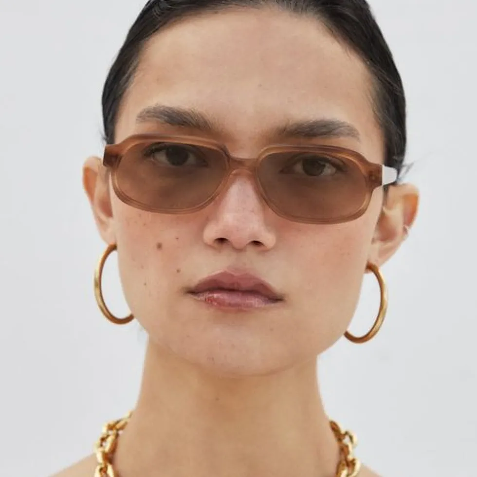 New 'Fortune Favored' - Milk Tea Sunglasses