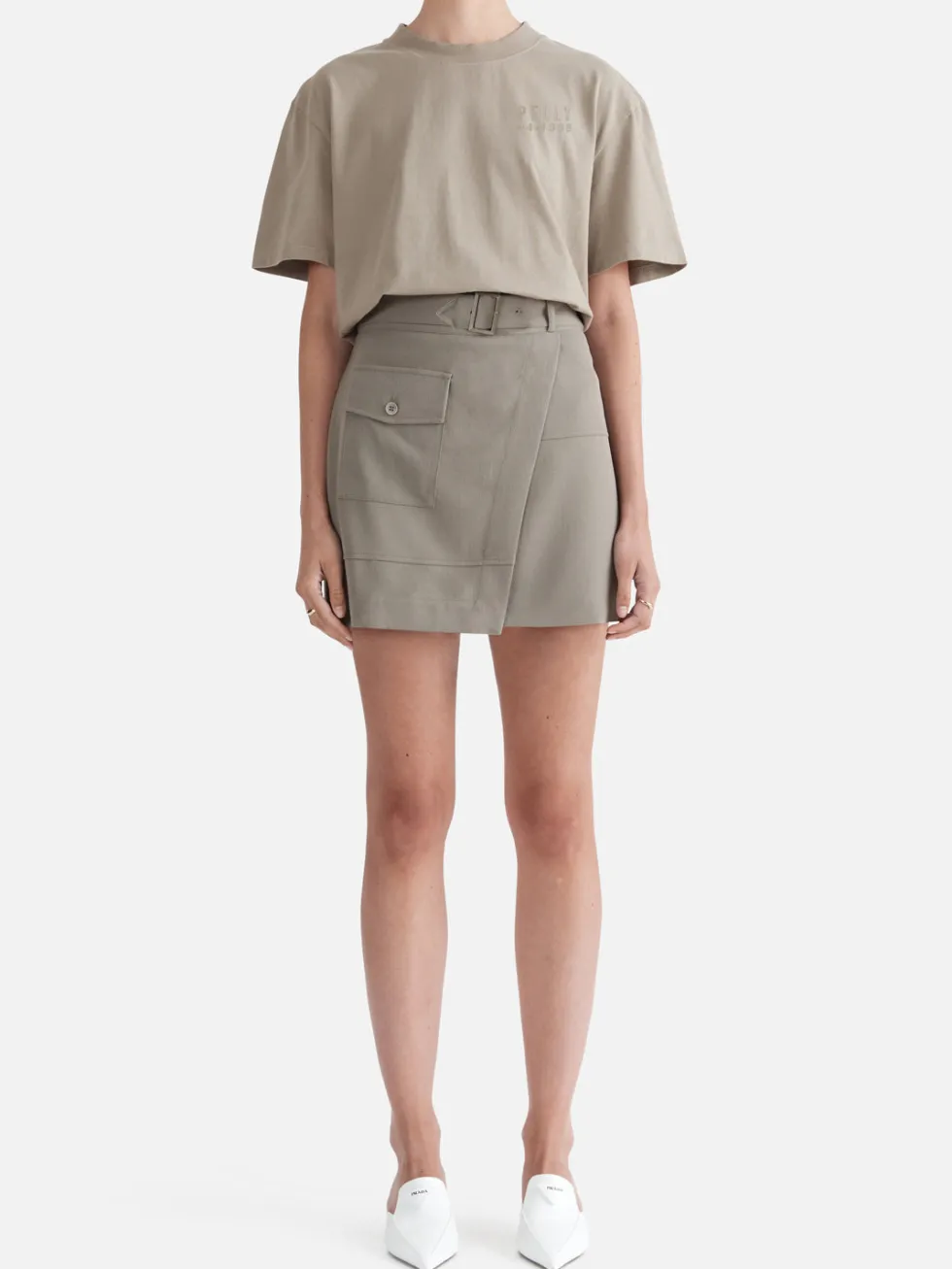 Best 'Maddi Utility Mini Skirt' - Olive Skirts