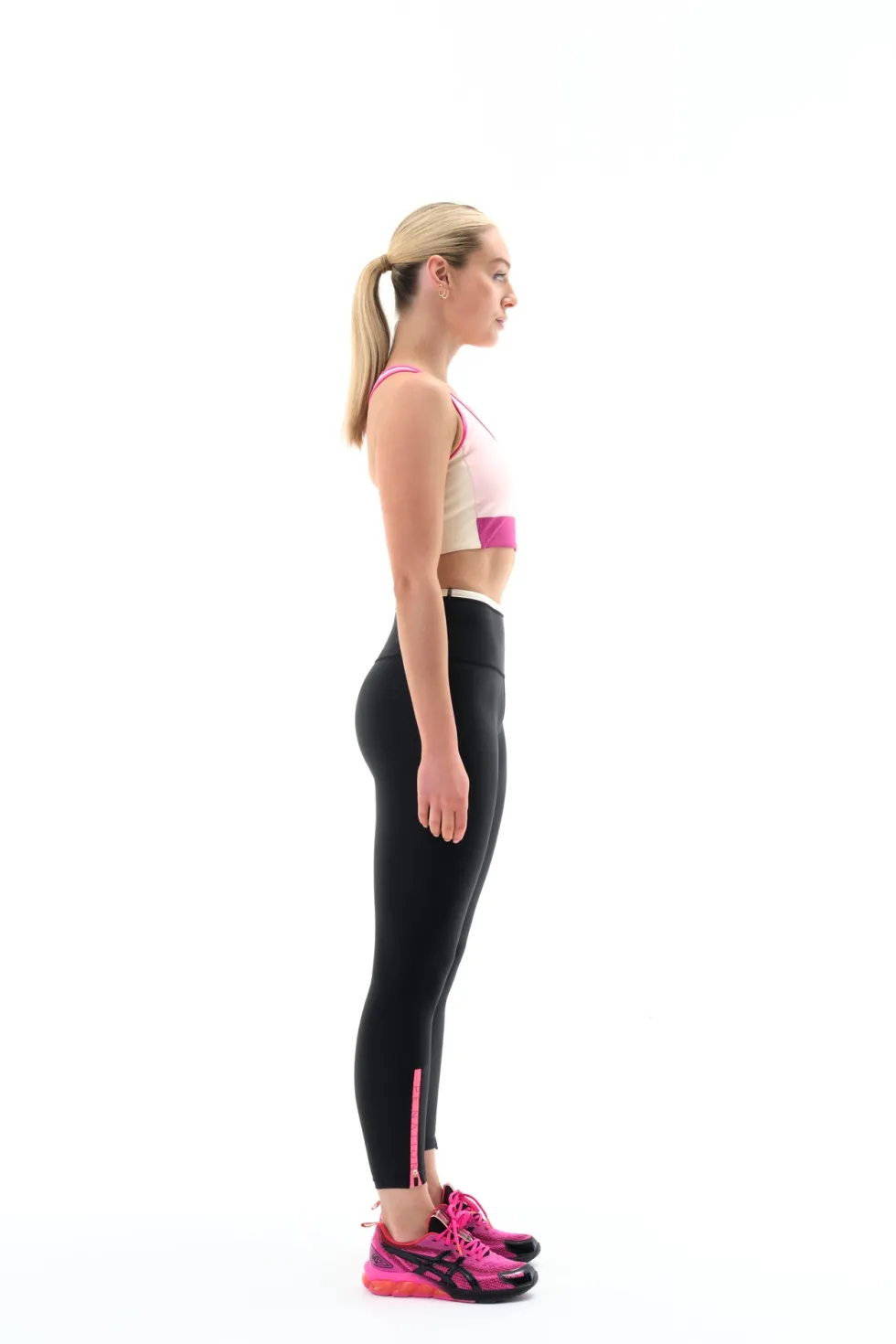 Hot 'Steady Run Legging' - Bright Pink Activewear