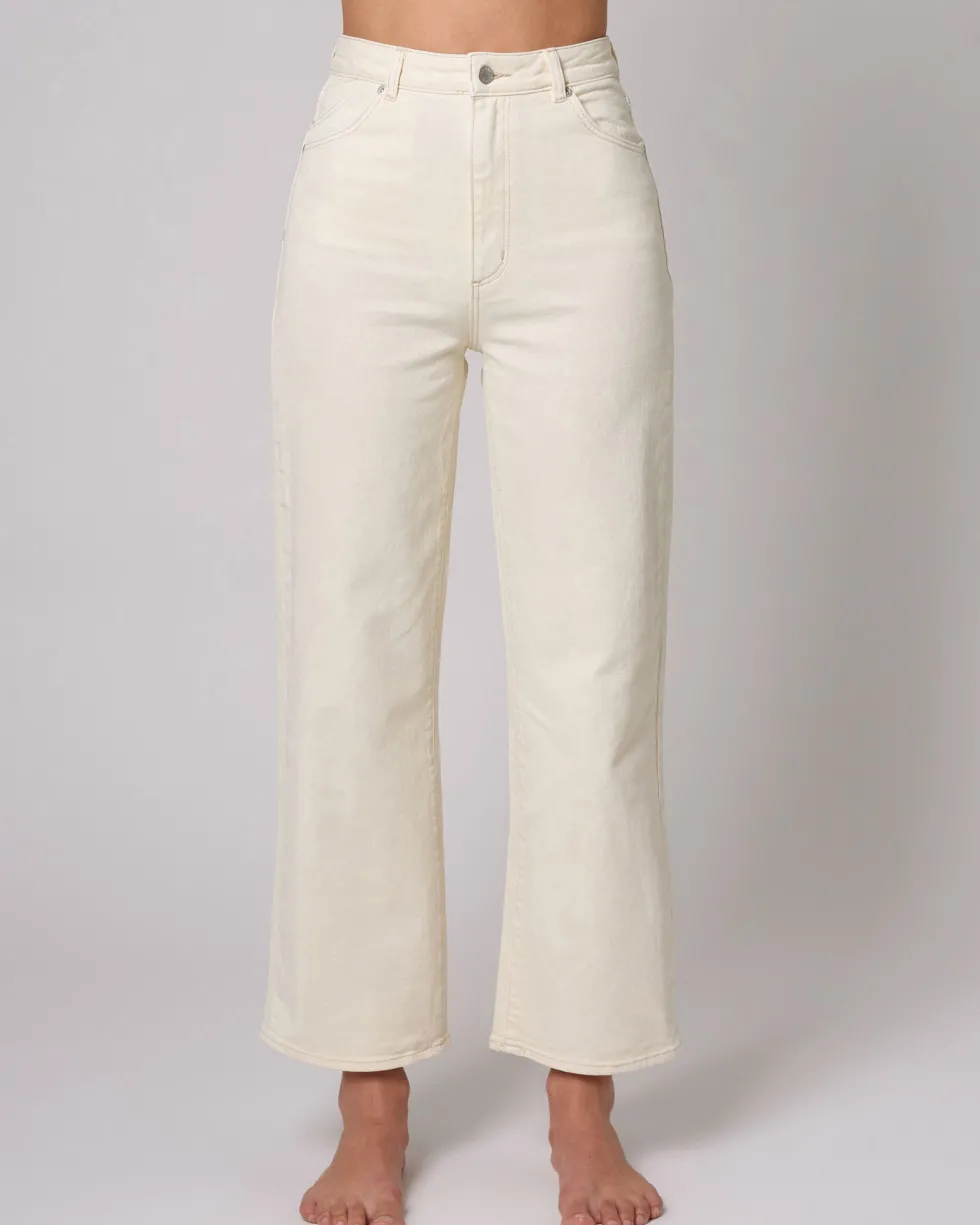 Sale 'Heidi Ankle' - Buttercream Denim