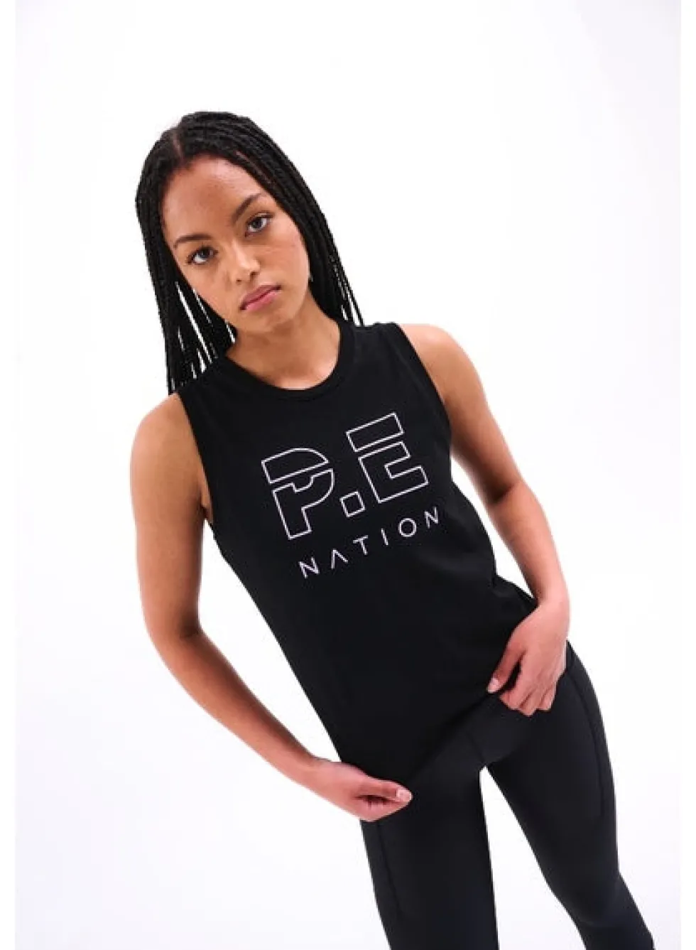 Discount 'Shuffle Tank' - Black Tops|Activewear