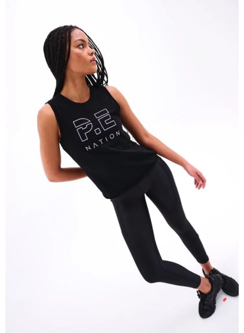 Discount 'Shuffle Tank' - Black Tops|Activewear