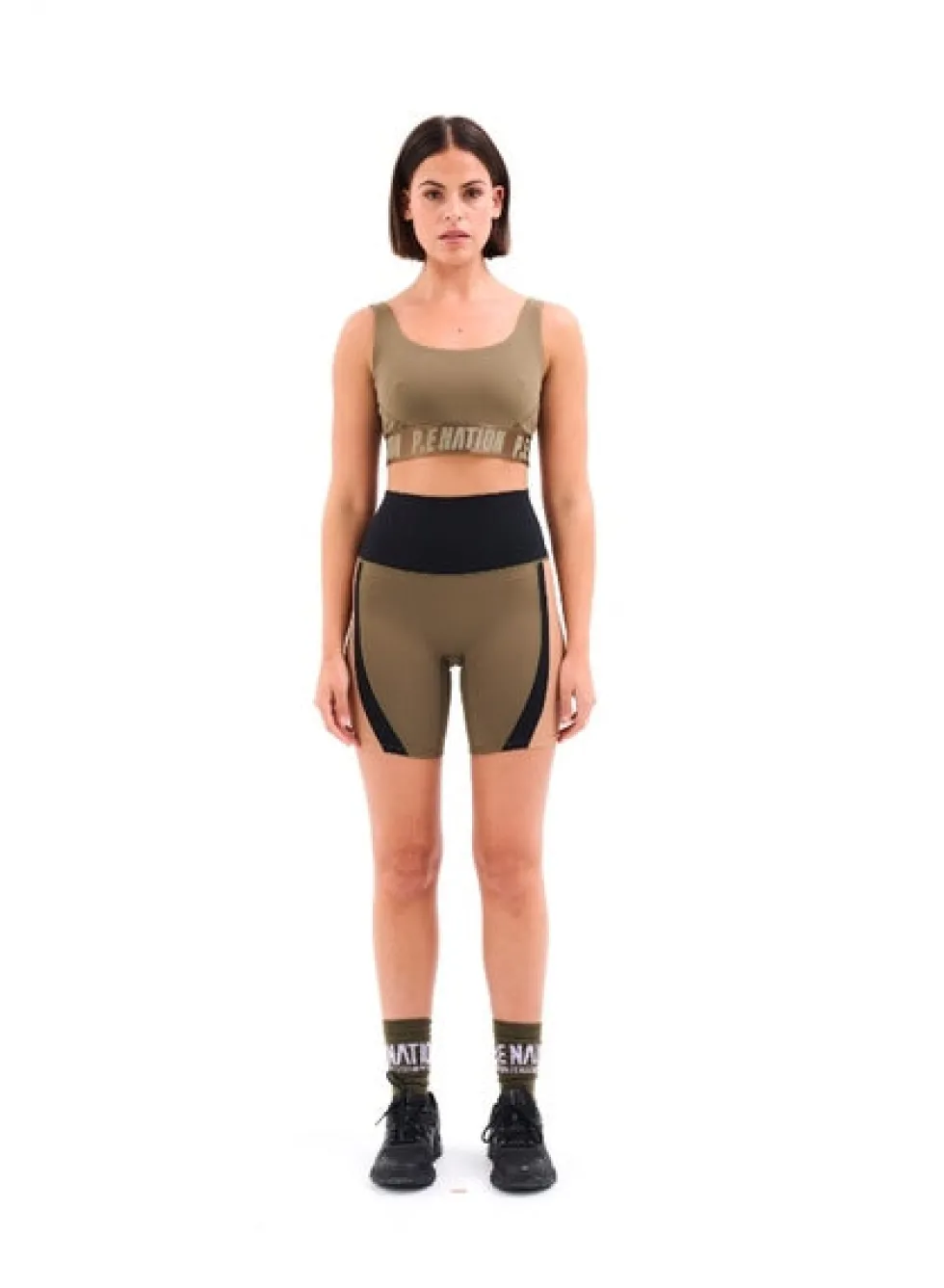 Fashion 'Headline 7" Bike Short' - Khaki Shorts|Activewear