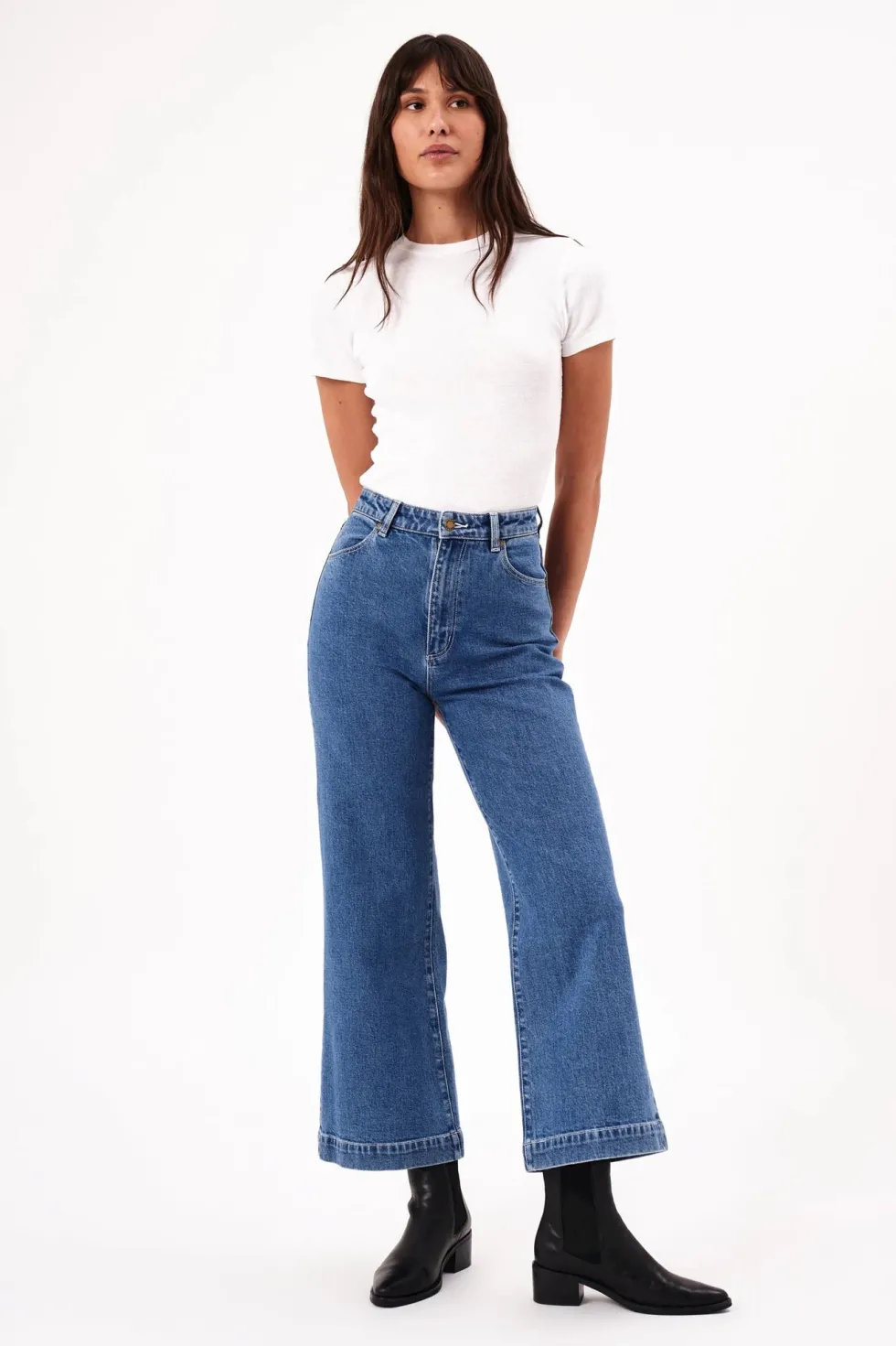 Hot 'Sailor Scoop' - Breaker Mid Vintage Blue Denim