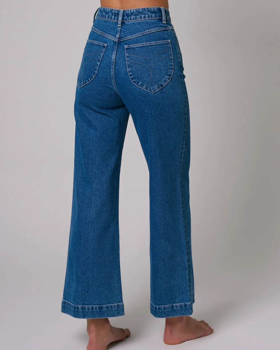 Hot 'Sailor Scoop' - Breaker Mid Vintage Blue Denim