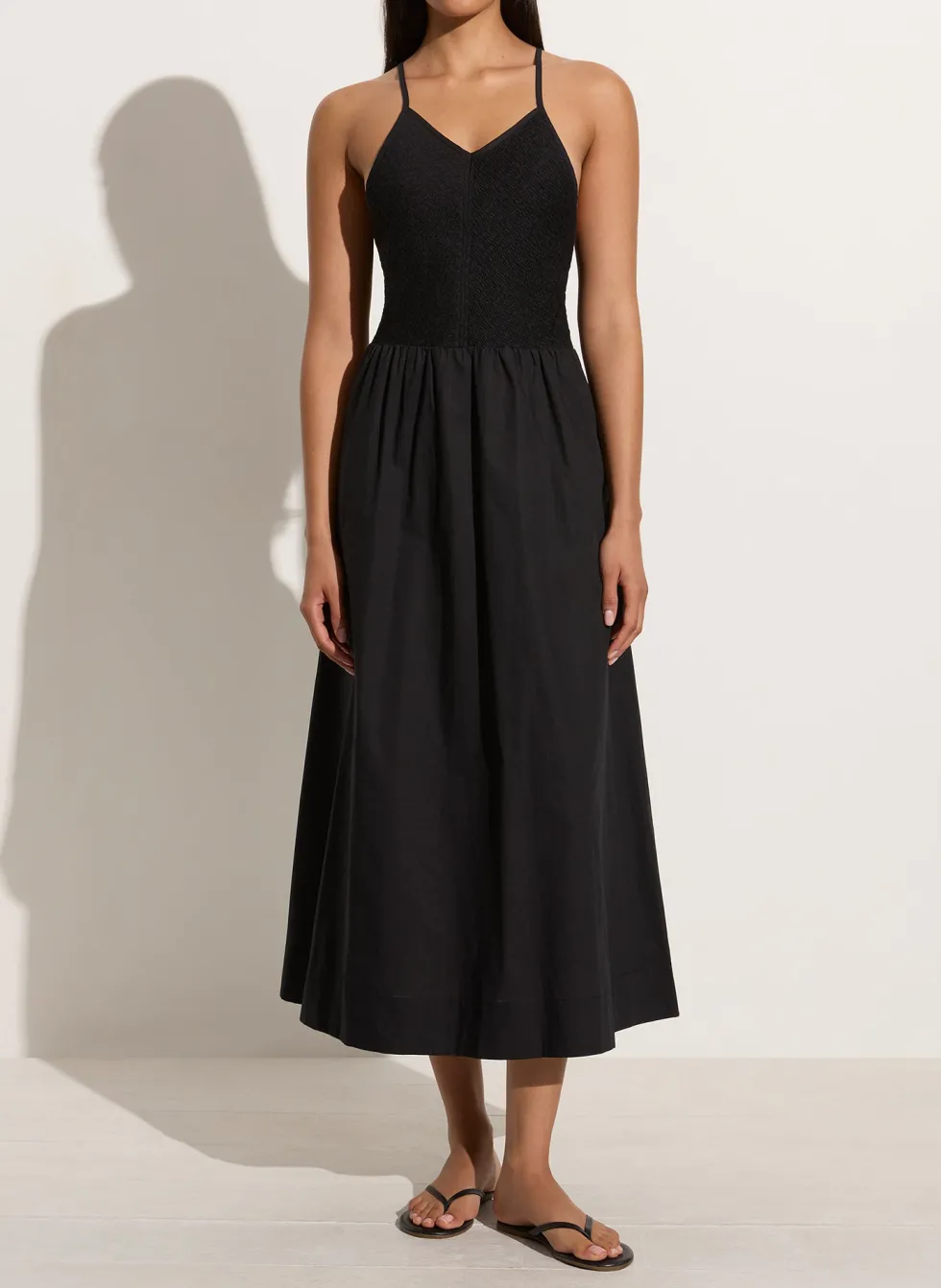 Hot 'Camera Midi Dress' - Black Dresses