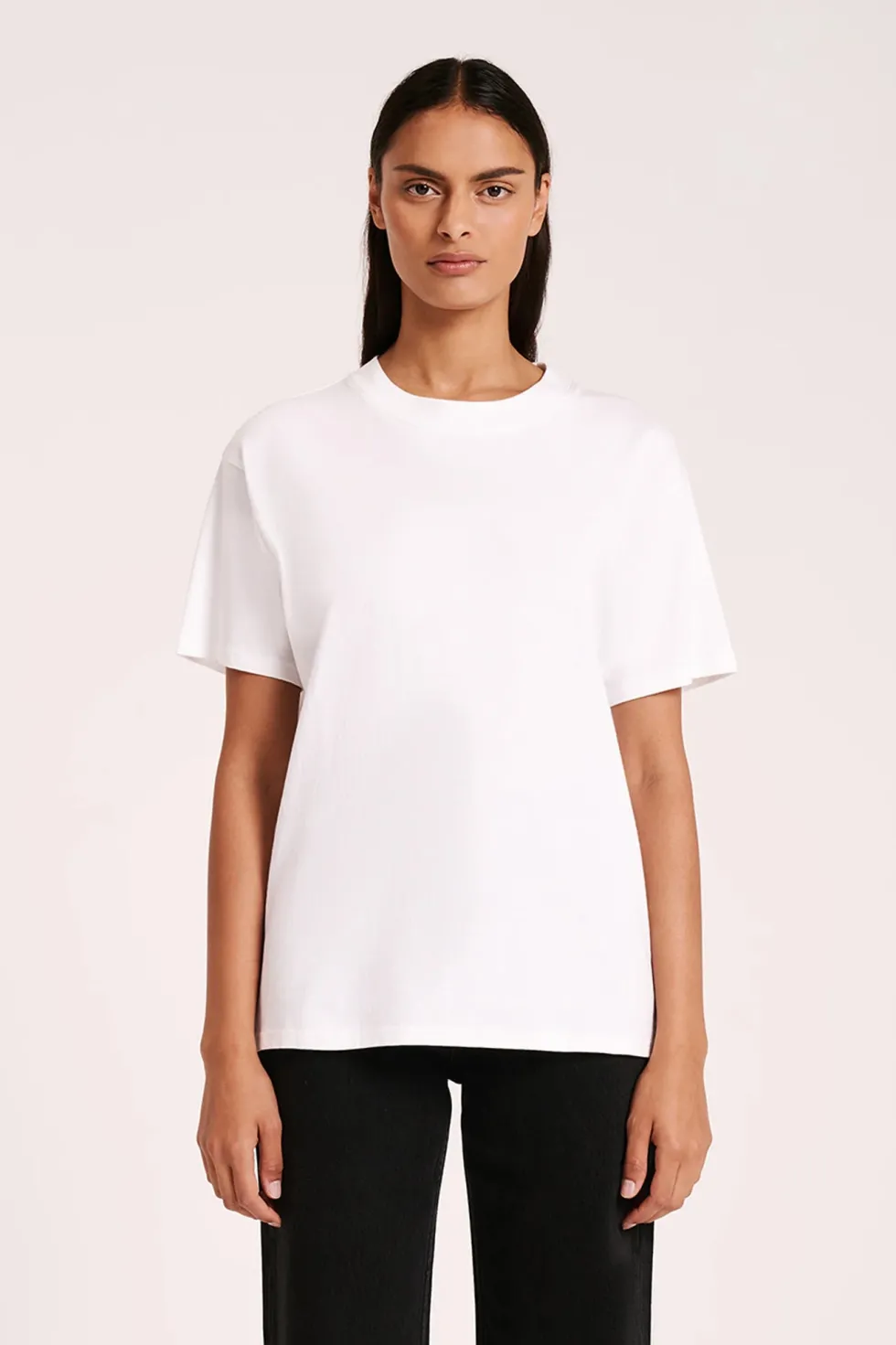 Outlet 'Organic Boyfriend Tee' - White Basics