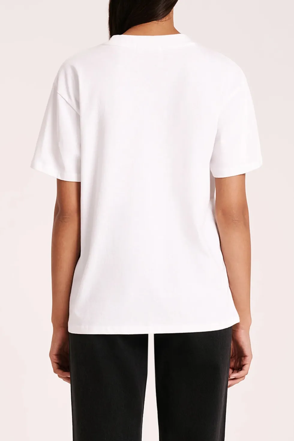 Outlet 'Organic Boyfriend Tee' - White Basics