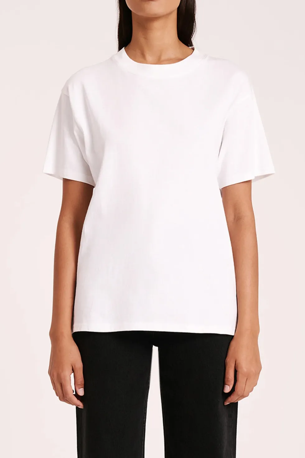 Outlet 'Organic Boyfriend Tee' - White Basics