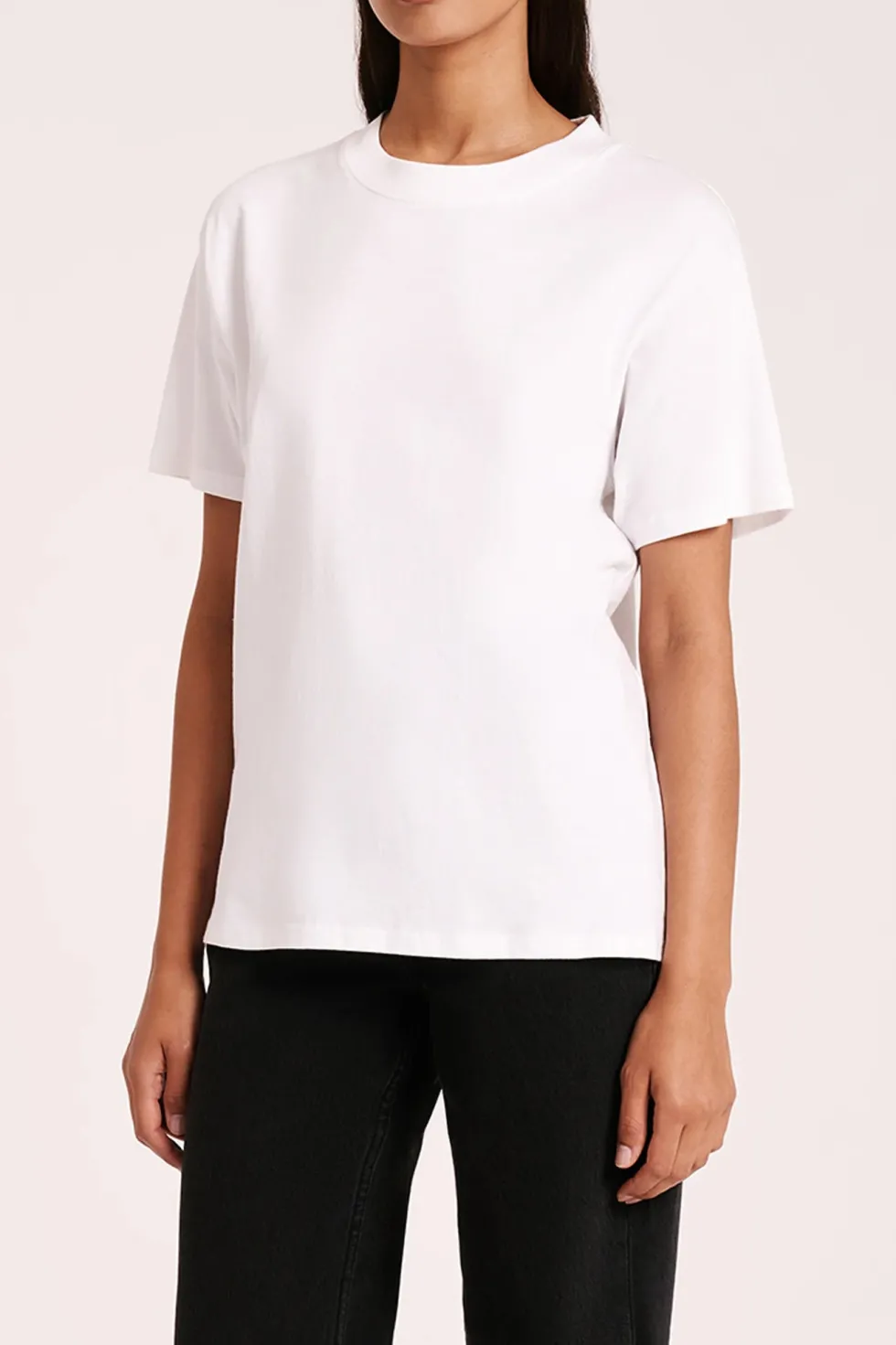 Outlet 'Organic Boyfriend Tee' - White Basics