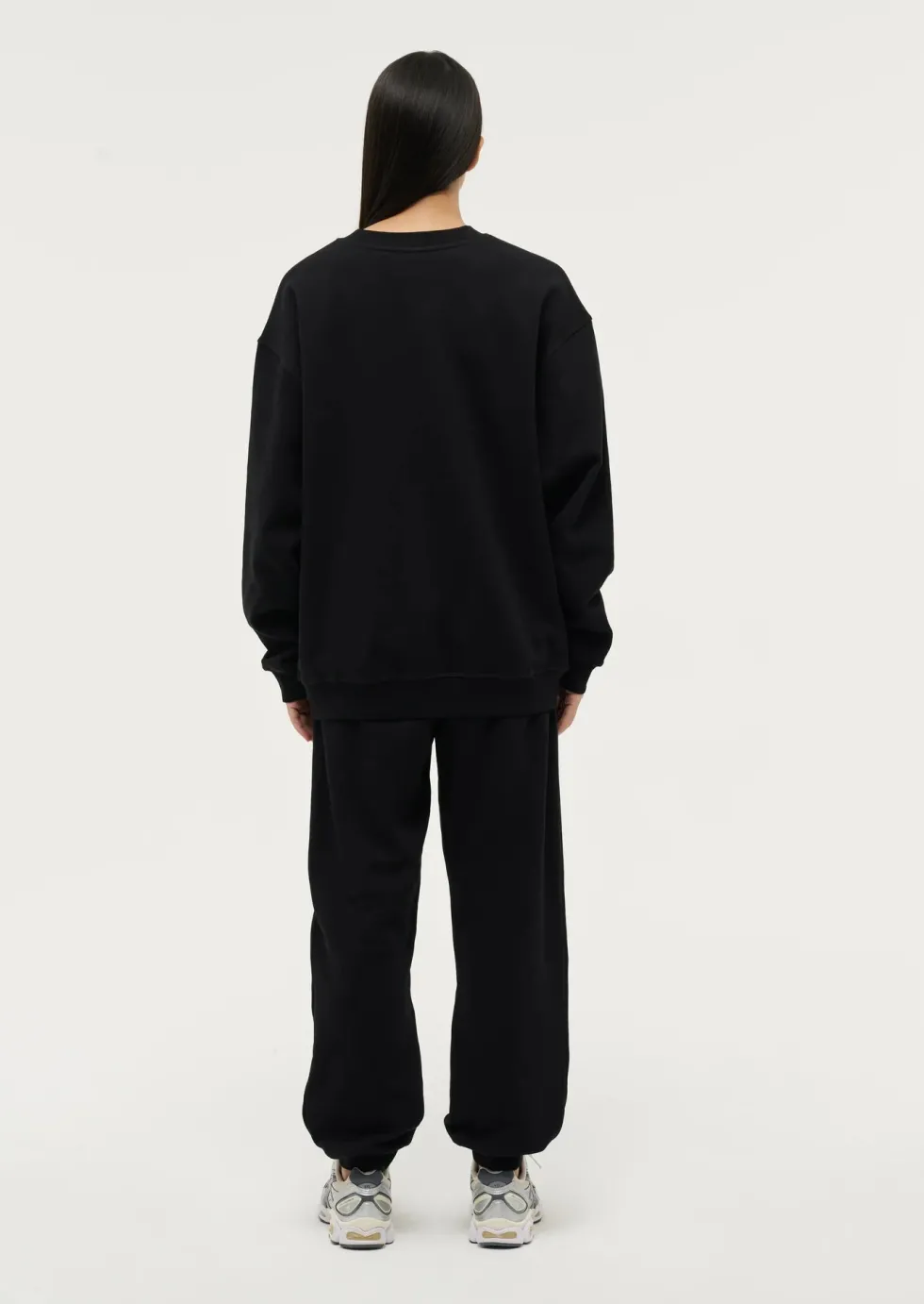 Online 'Cut Shot Sweat' - Black Sweaters|Activewear