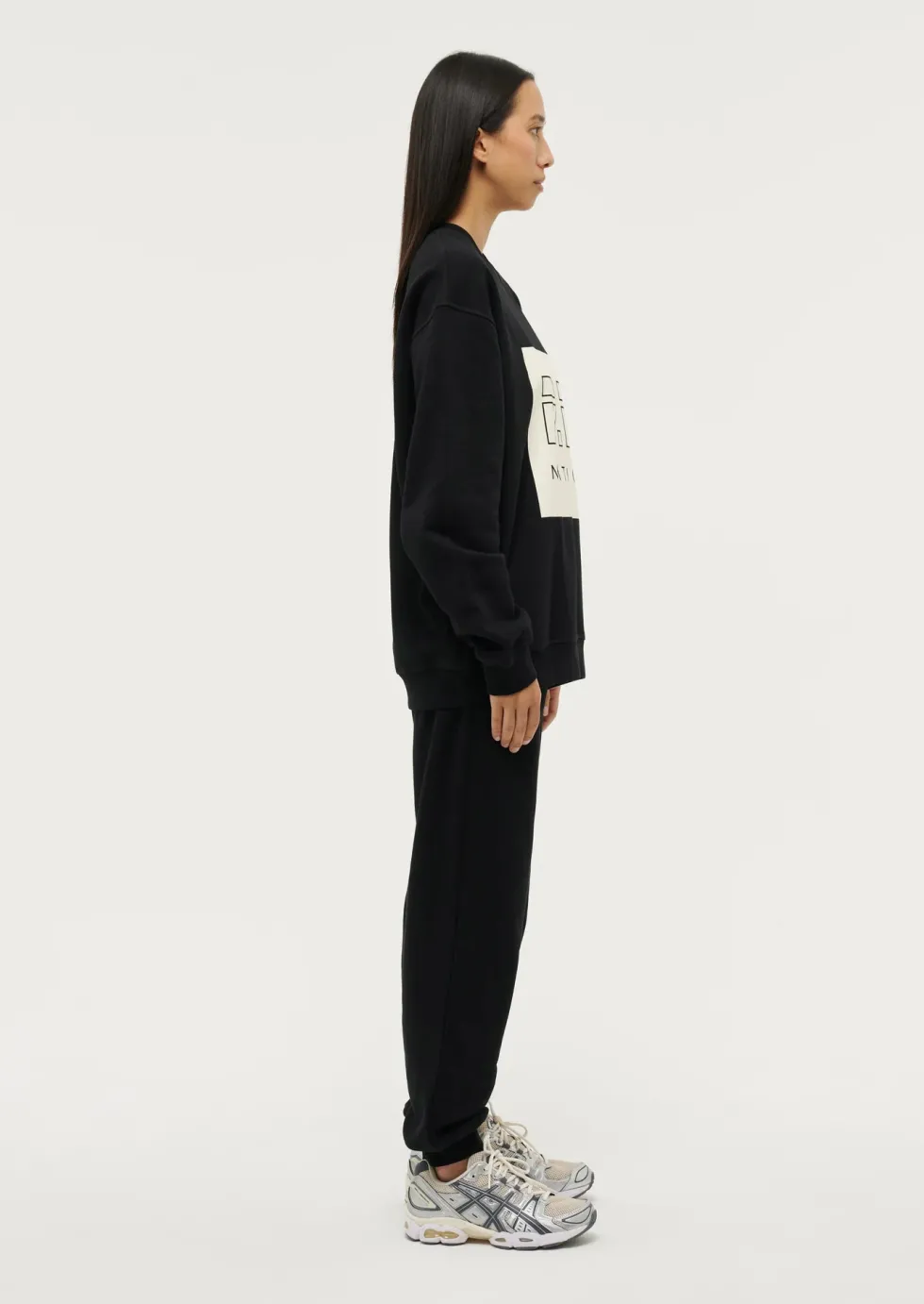 Online 'Cut Shot Sweat' - Black Sweaters|Activewear