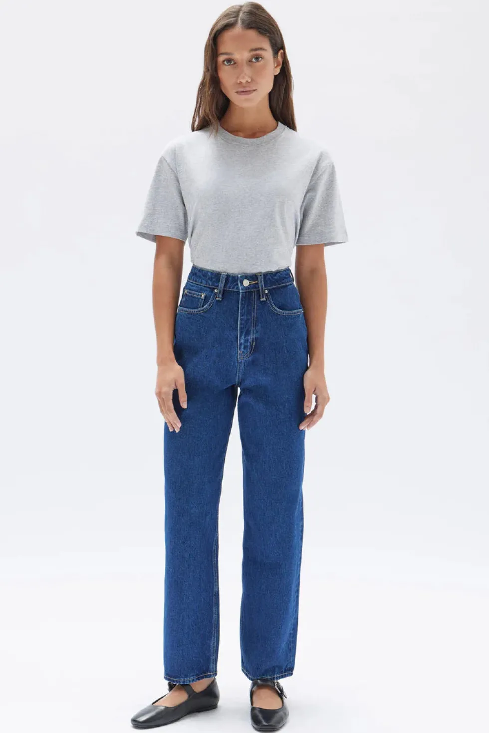 Discount 'Vintage Straight Jean' - Heritage Blue Denim