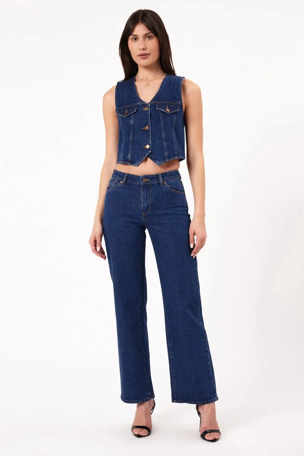 Hot Rolla's 'Heidi Low'- Dark Stone Denim