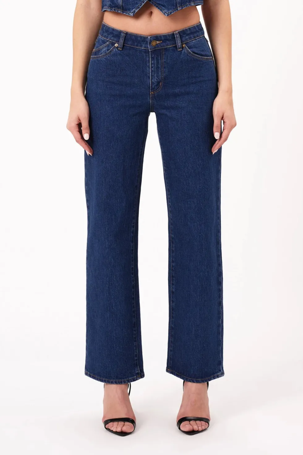 Hot Rolla's 'Heidi Low'- Dark Stone Denim