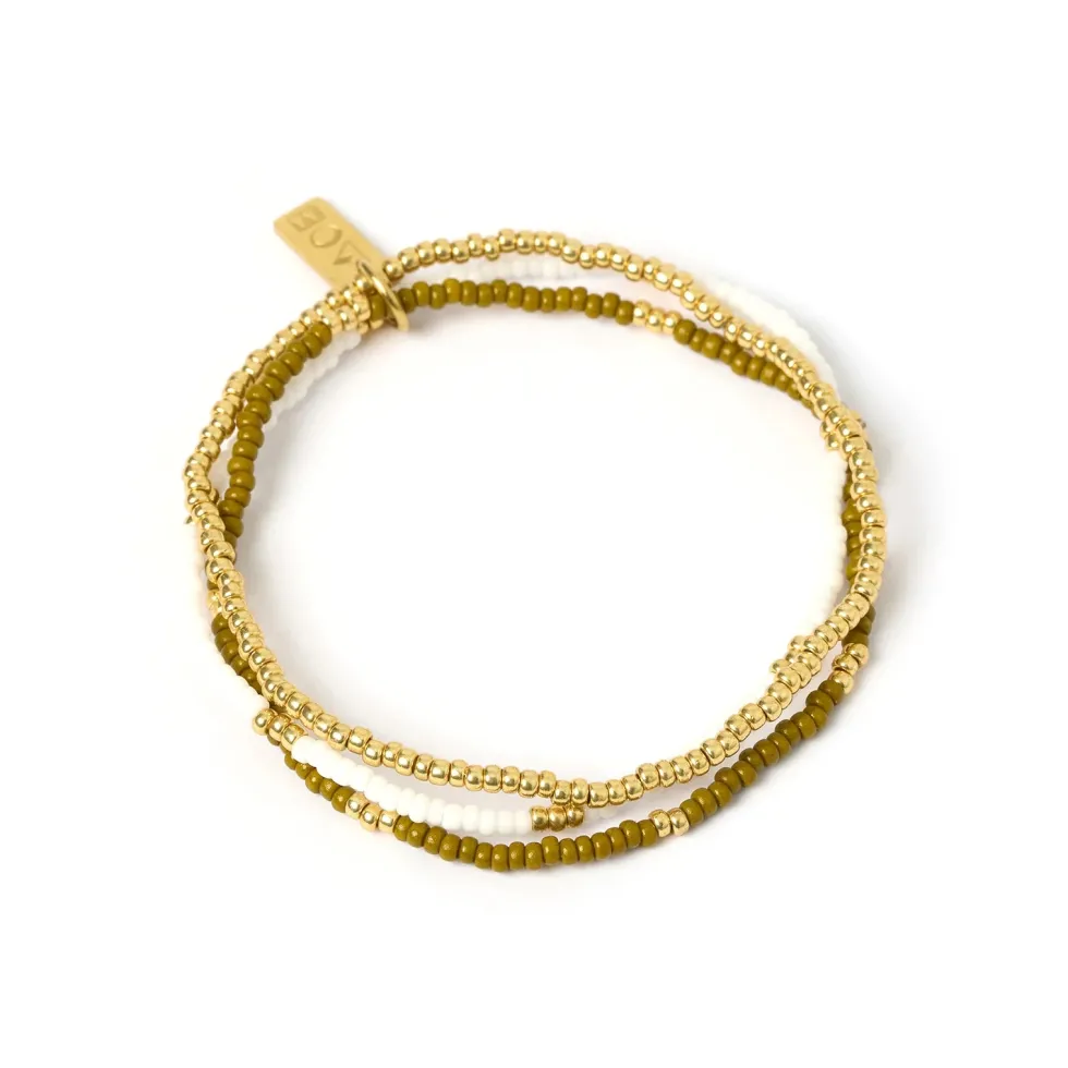 Fashion 'Sunny Bracelet Set' - Khaki Jewellery