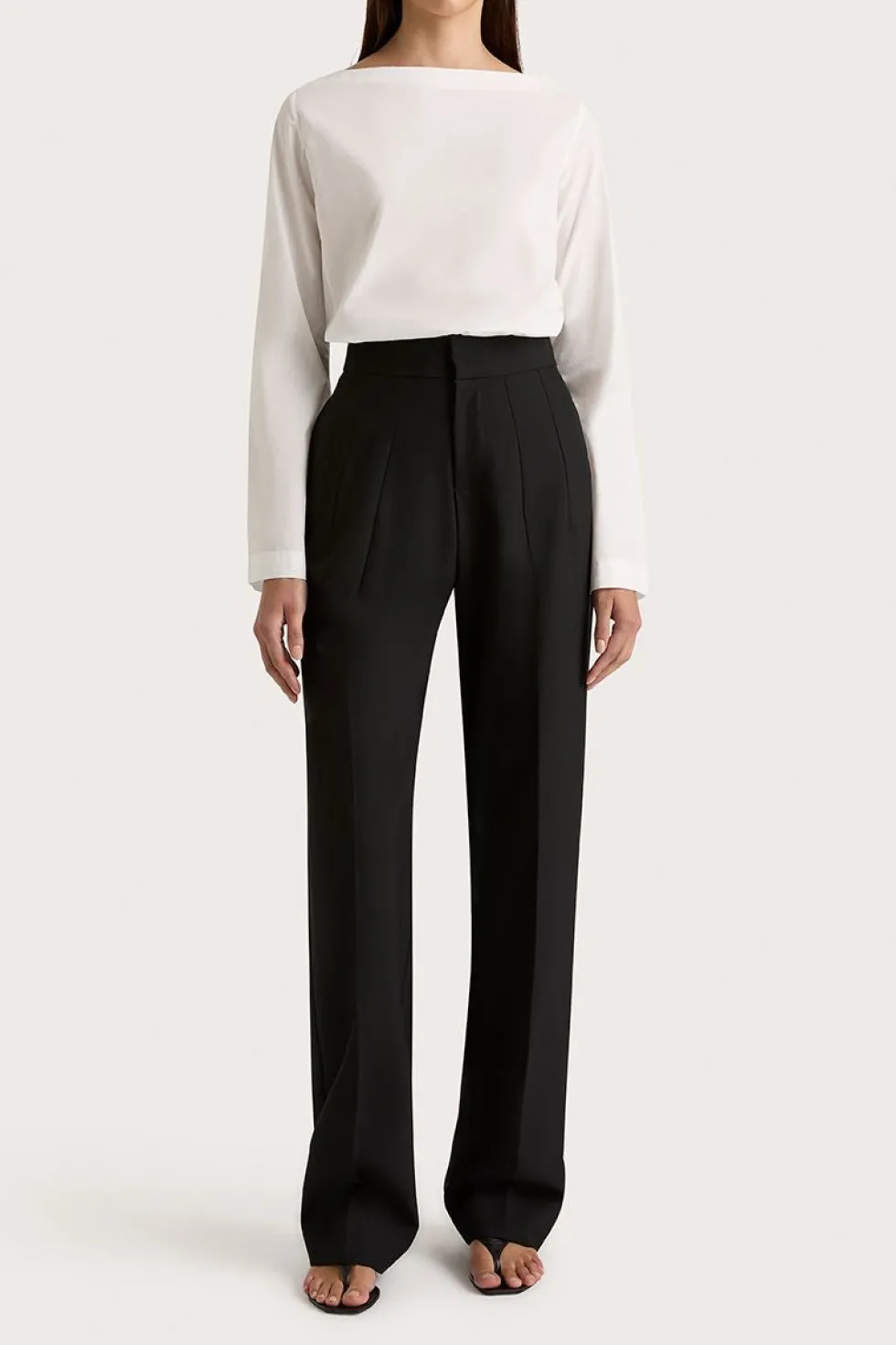 Outlet 'Aleza Top' - White Tops|Shirts