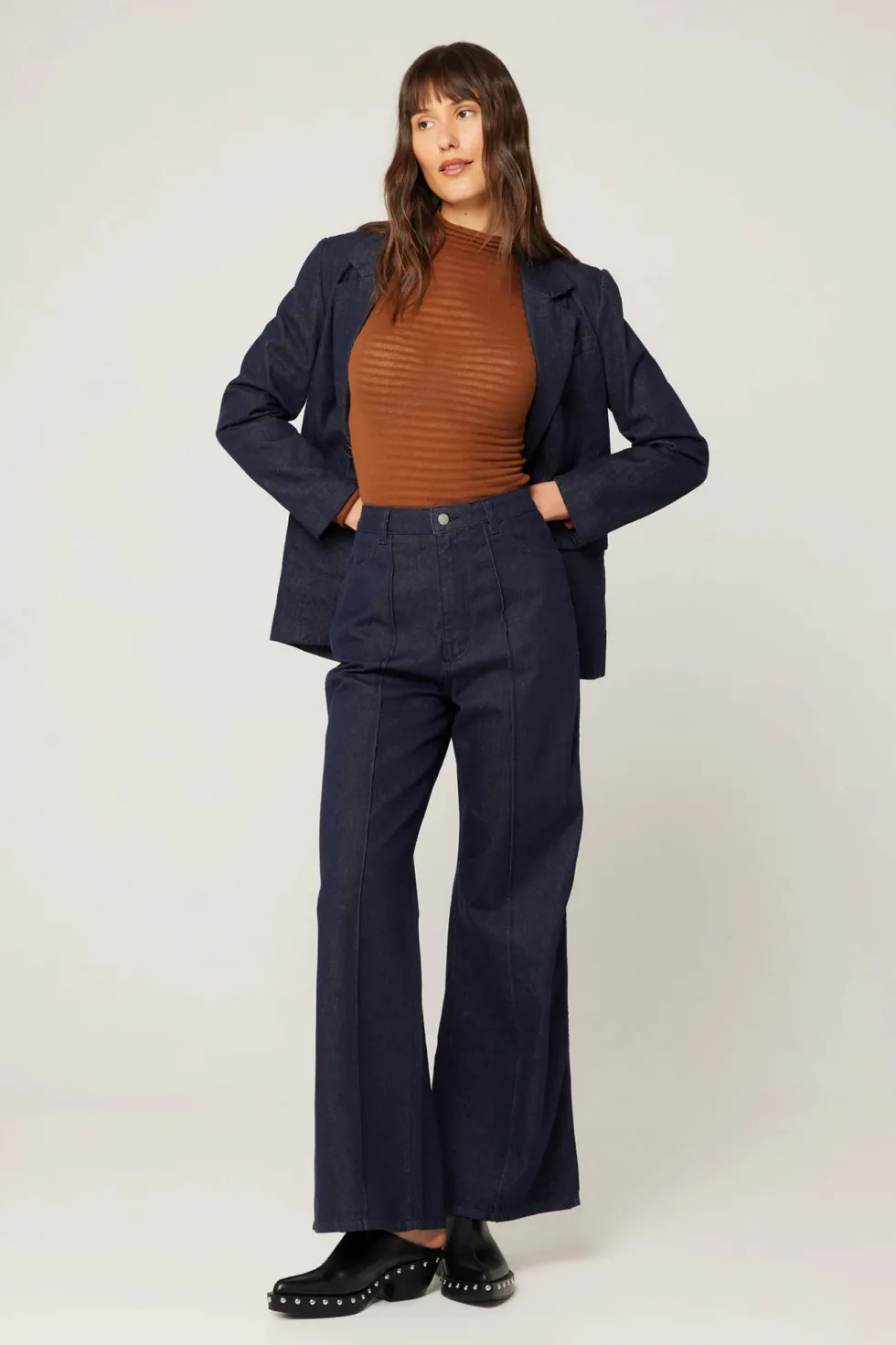 Online 'Studio Flare'- Stay Blue Denim