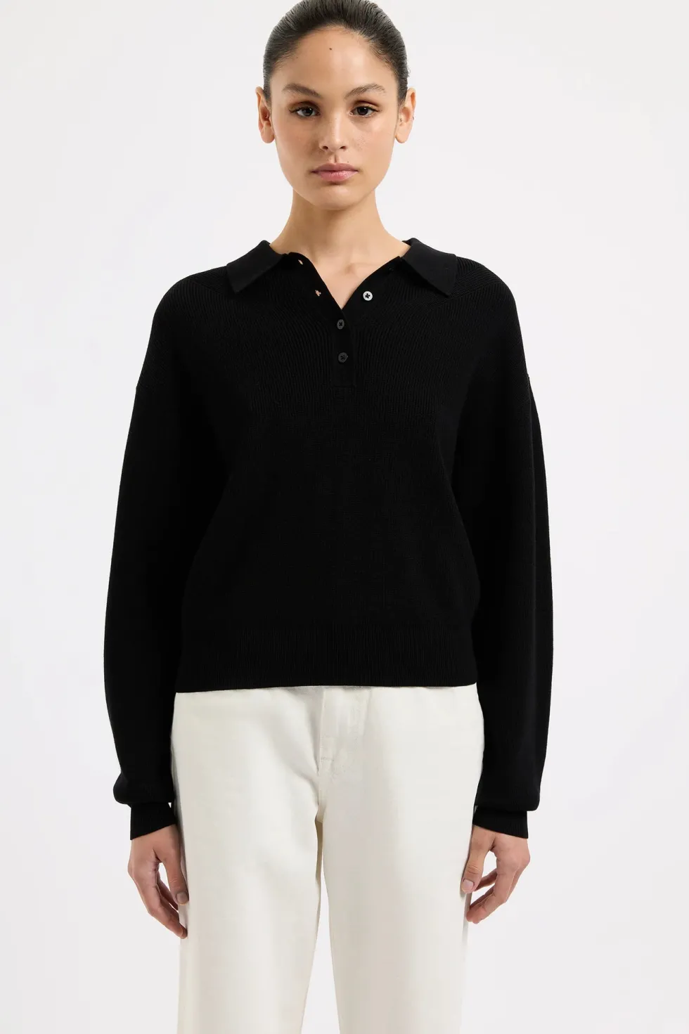 New 'Claud Rugby Knit' - Black Tops