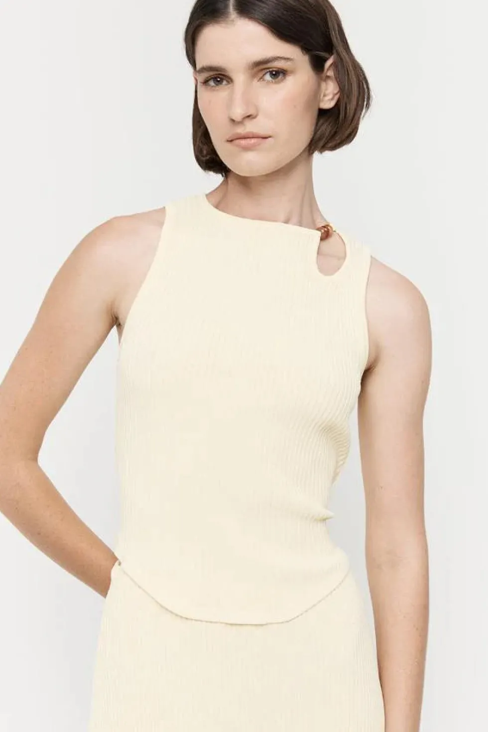 Outlet 'Beaded Knit Top' - Lemon Tops