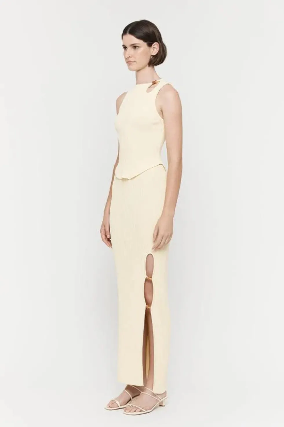 Outlet 'Beaded Knit Top' - Lemon Tops