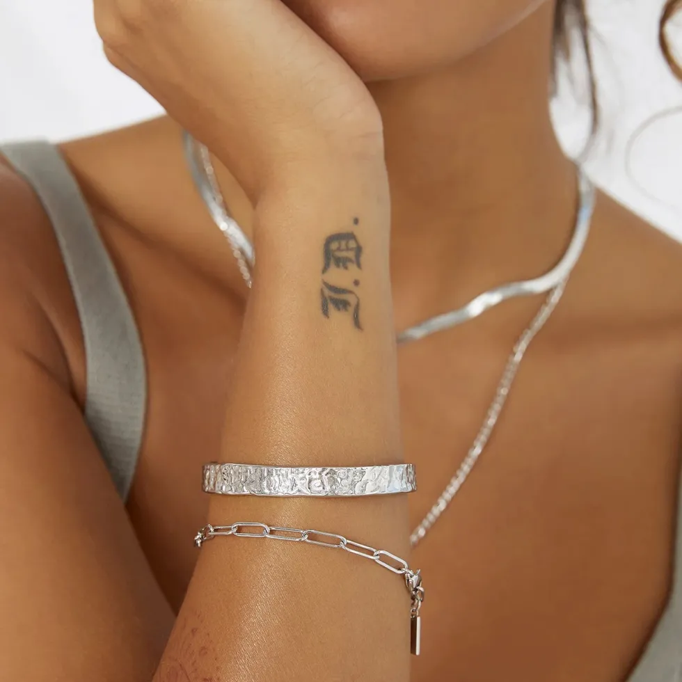 Hot 'Olivia Silver Cuff Bracelet' Jewellery