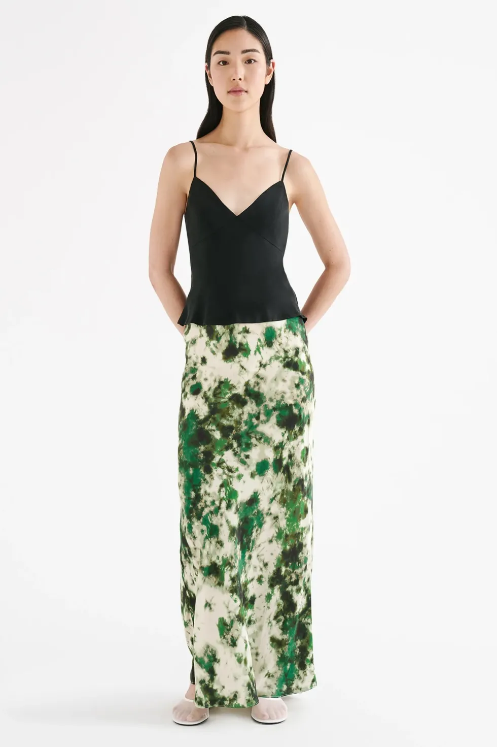 New 'Lea Cupro Cami' - Black Tops