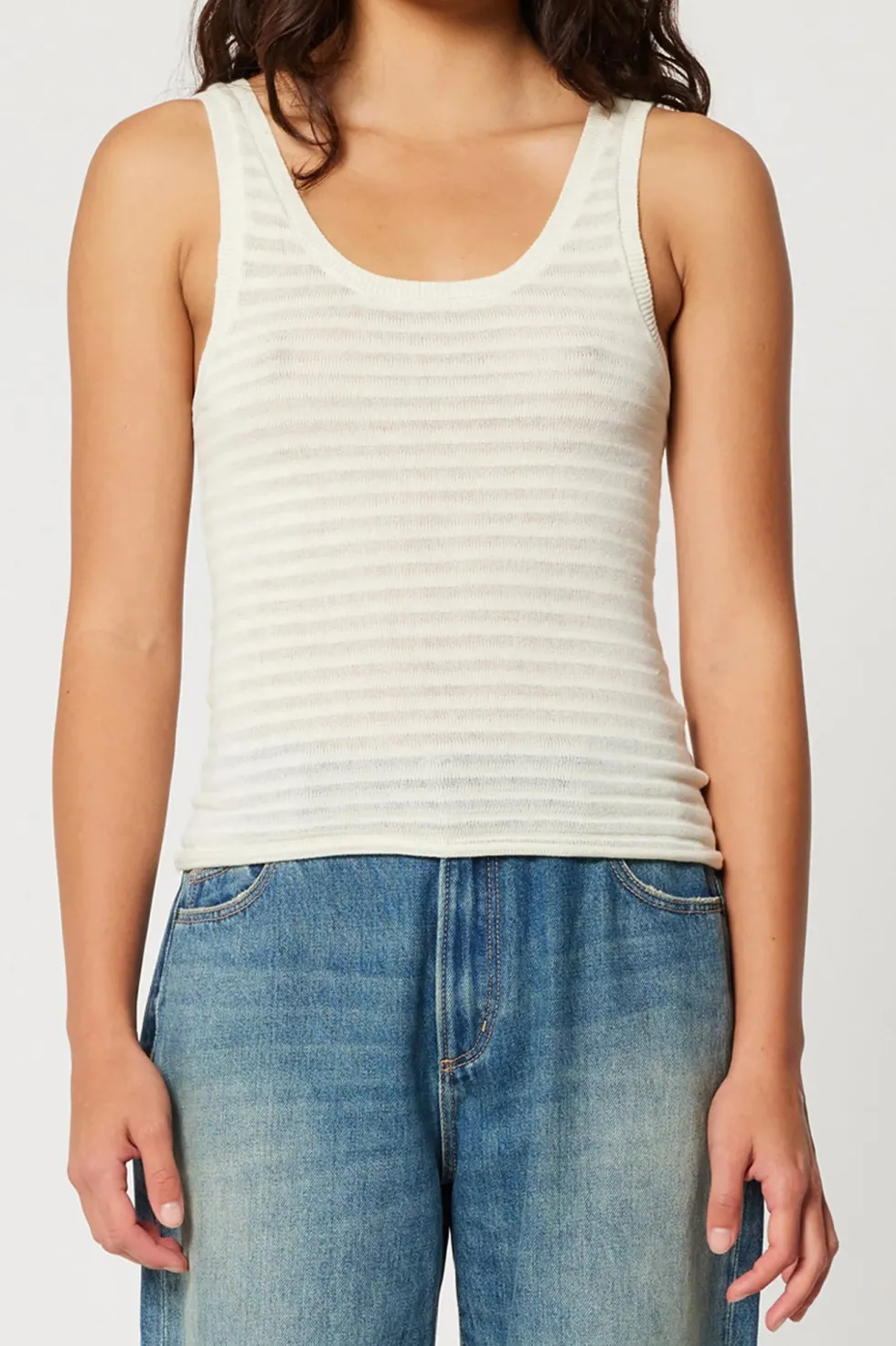 Hot 'Toni Tank Edgar' - White Basics